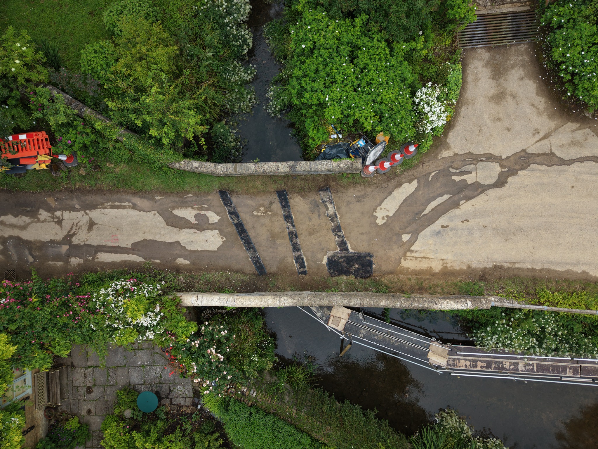 Real drone project progress and access evidence context